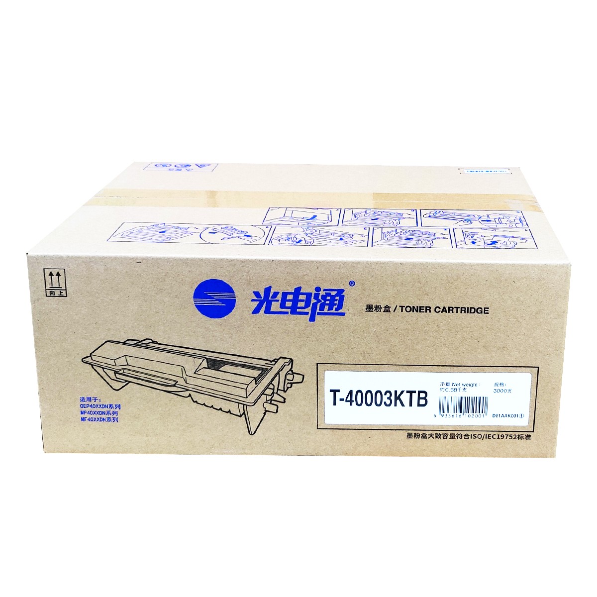 GDT/光电通 粉盒 T-40003KTB 黑色/3000页 适用机型：OEP400DN/OEP4010DN/MP4020DN/OEP400DN(SM)/OEP4015DN/MP4024DN/MP4025DN/MF4030DN 单位:个
