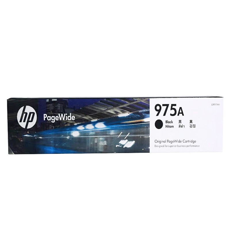 HP/惠普 975A墨盒 L0R97AA 黑色/3500页 适用机型：HP PageWide Pro 452dn/552dw/477dn/ Printer/HP PageWide Pro 477dw/577dw MFP/HP PageWide Pro 577z MFP/HP PageWide Managed  P57750dw MFP/HP PageWide Managed  P55250dw Printer/HP PageWide Pro 452dw/552dwk Printer 单位:个