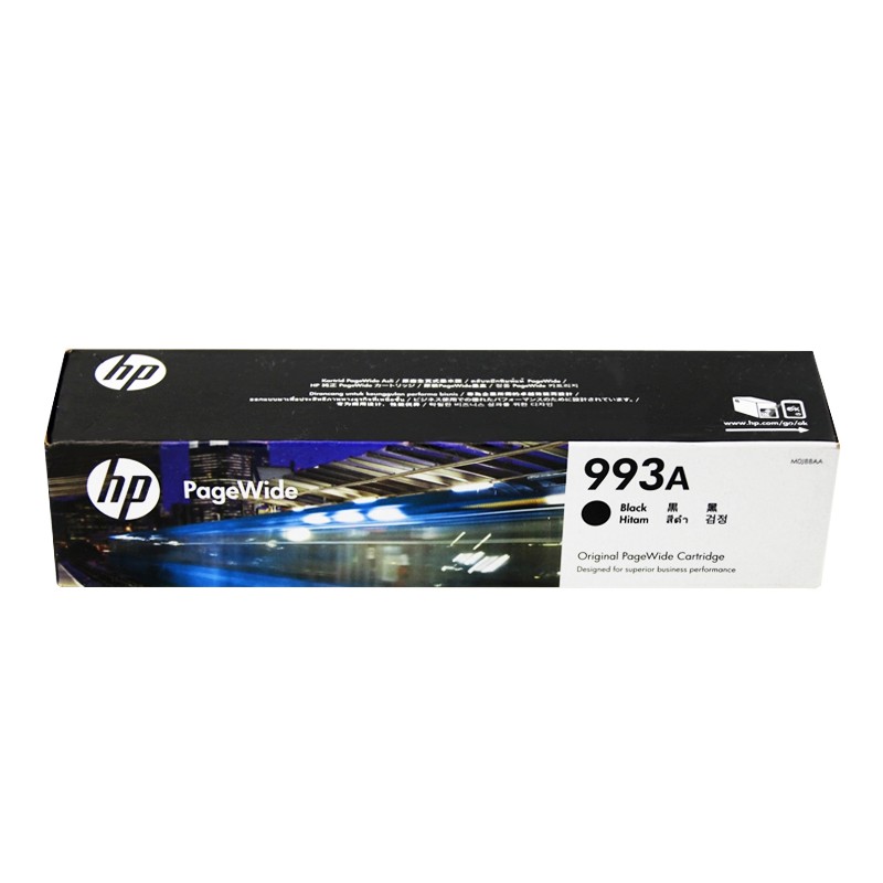 HP/惠普 993A墨盒 M0J88AA 黑色/10000页 适用机型：HP PageWide PRO SFP 750DW/HP PageWide Color MFP 774dn/779dn/779dns/HP PageWide Color 755dn/HP PageWide Pro MFP 772dw Printer/HP PageWide Pro MFP 772dn/HP PW Managed MFP P77740dw/PageWide Managed Color MFP P77440dn 单位:个