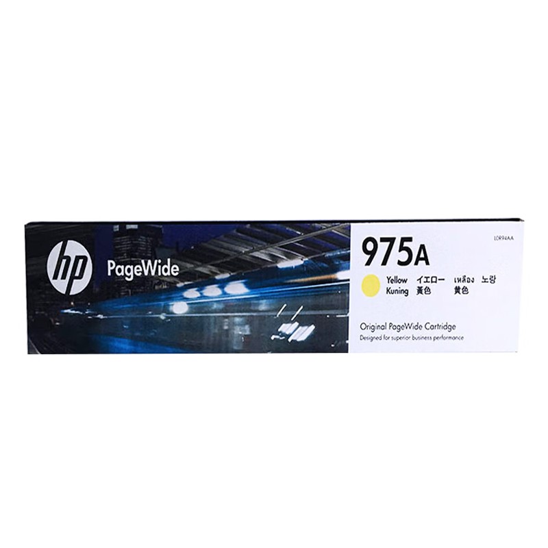 HP/惠普 975A墨盒 L0R94AA 黄色/3000页 适用机型：HP PageWide Pro 452dn/552dw/477dn/ Printer/HP PageWide Pro 477dw/577dw MFP/HP PageWide Pro 577z MFP/HP PageWide Managed  P57750dw MFP/HP PageWide Managed  P55250dw Printer/HP PageWide Pro 452dw/552dwk Printer 单位:个