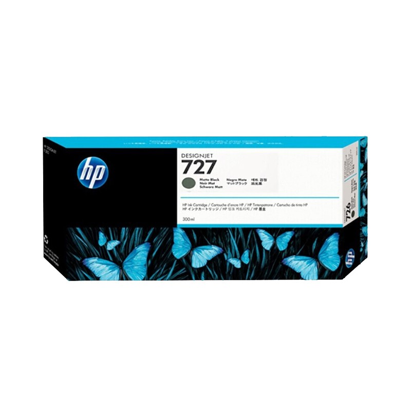 HP/惠普 727B墨盒 3WX19A/C1Q12A 消光黑/300ml 适用机型：T920/T1500/T2500/T930/T1530/T2530 单位:个