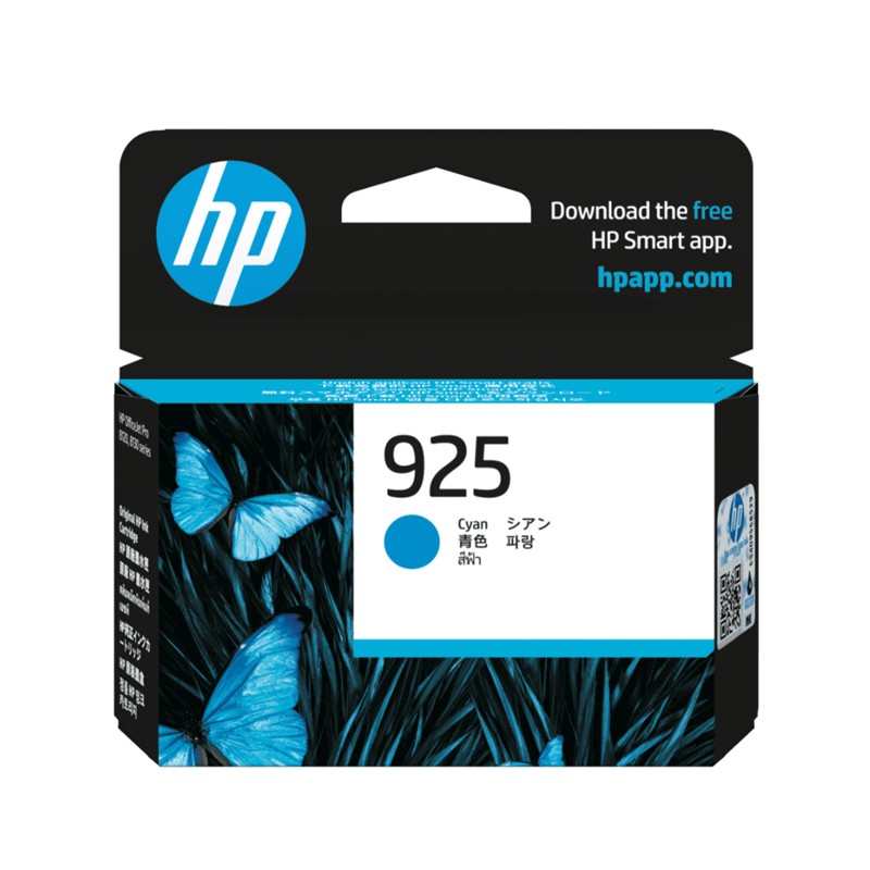 HP/惠普 925墨盒 4K0V6PA 青色/400页 适用机型：HP OfficeJet Pro 8120 All-in-One Printer 单位:个
