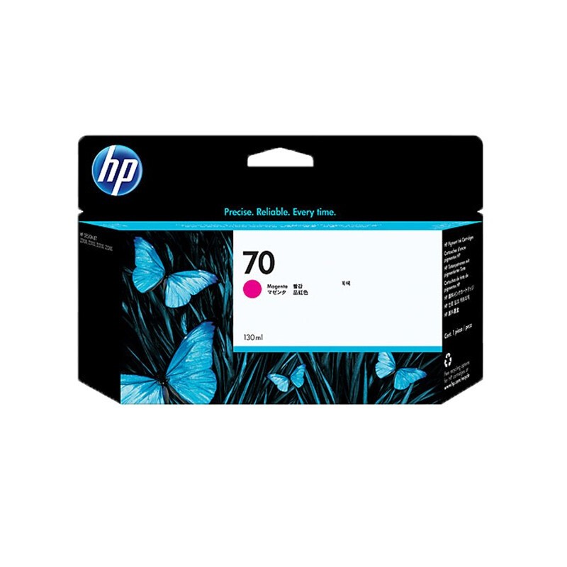 HP/惠普 70墨盒 C9453A 品红色/130ml 适用机型：HP Designjet Z2100/Z5200/Z5400/Z3100/Z3200 单位:个