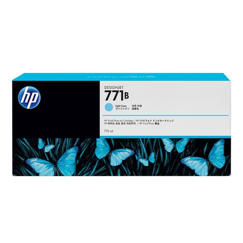 HP/惠普 771B墨盒 B6Y04A 浅青色/775ml 适用机型：HP Designjet Z6200/Z6800/Z6810 单位:个