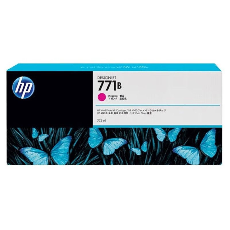 HP/惠普 771B墨盒 B6Y01A 品红色/775ml 适用机型：HP Designjet Z6200/Z6800/Z6810 单位:个