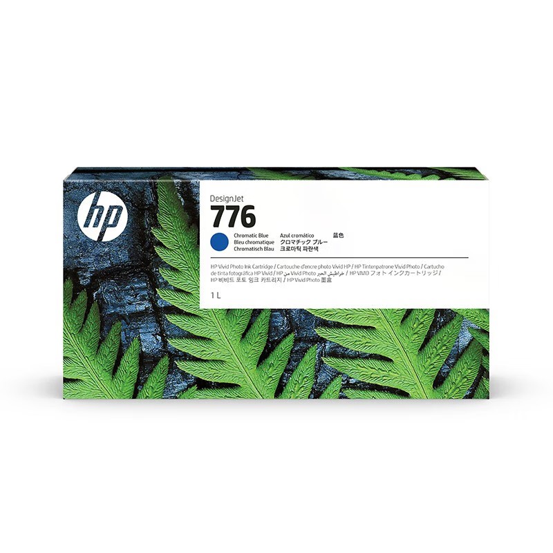 HP/惠普 776B号墨盒 1XB04A 亮蓝色/1000ml 适用机型：HP Designjet Z9+pro 单位:个