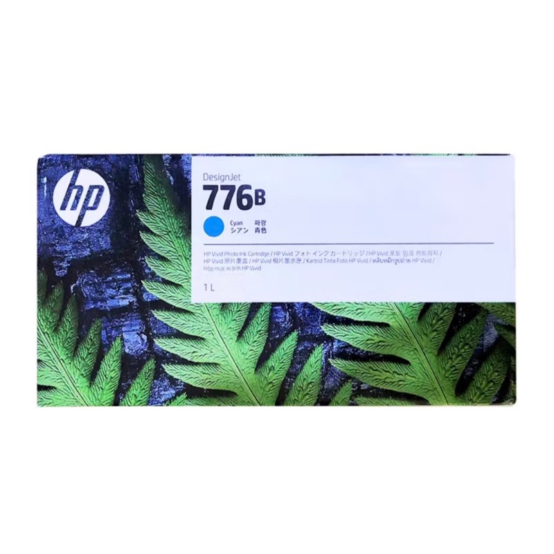 HP/惠普 776B号墨盒 1XB15A 青色/1000ml 适用机型：HP Designjet  Z9+pro 单位:个