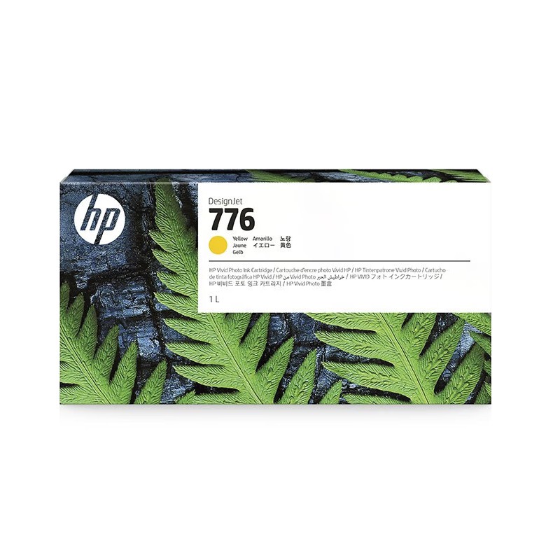 HP/惠普 776B号墨盒 1XB14A 黄色/1000ml 适用机型：HP Designjet  Z9+pro 单位:个
