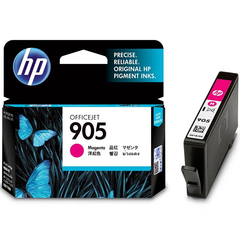 HP/惠普 905墨盒 T6L93AA 品红/洋红色/315页 适用机型：HP OfficeJet Pro 6960 All-in-One Printer/HP OfficeJet Pro 6970 All-in-One Printer 单位:个