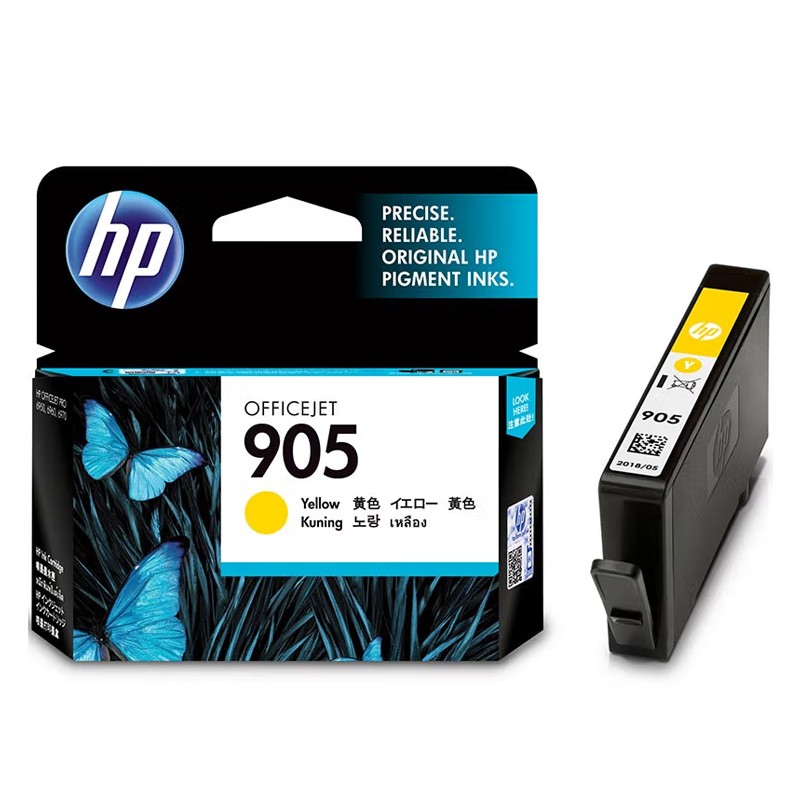 HP/惠普 905墨盒 T6L97AA 黄色/315页 适用机型：HP OfficeJet Pro 6960 All-in-One Printer/HP OfficeJet Pro 6970 All-in-One Printer 单位:个