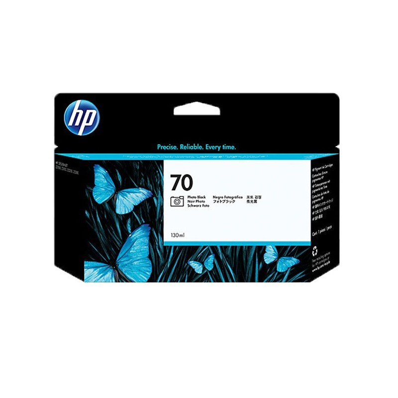 HP/惠普 70墨盒 C9449A 亮光黑/130ml 适用机型：HP Designjet Z2100/Z5200/Z5400/Z3100/Z3200 单位:个