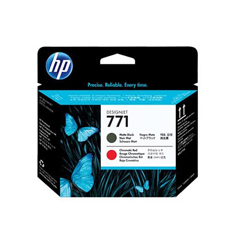 HP/惠普 771打印头 CE017A 消光黑/大红色 适用机型：HP Designjet Z6200/Z6800 单位:个