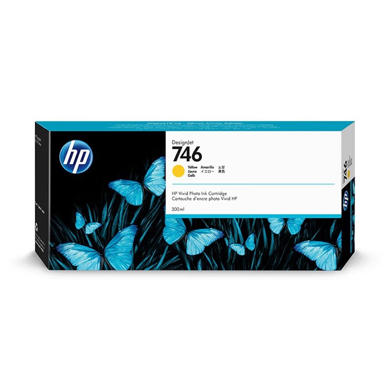HP/惠普 746墨盒 P2V79A/3WX38A 黄色/300ml 适用机型：HP DesignJet Z6/Z9dr 单位:个