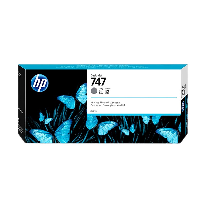 HP/惠普 747墨盒 P2V86A 灰色/300ML 适用机型：HP DesignJet Z9 单位:个