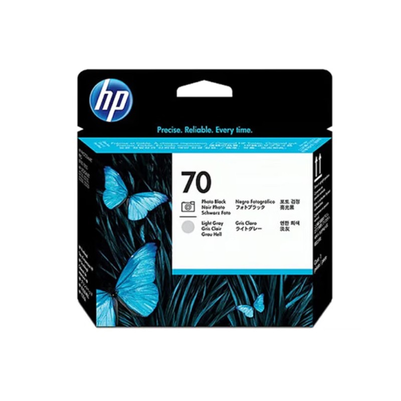 HP/惠普 70打印头 C9407A 亮光黑色+淡灰色 适用机型：HP Color Inkjet Z2100/Z5200/Z5400/Z3100/Z3200 单位:个