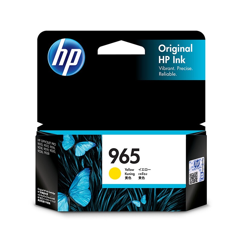 HP/惠普 965墨盒 3JA79AA 黄色/700页 适用机型：HP OfficeJet Pro 9010 AiO Printer/HP OfficeJet Pro 9019 AiO Printer/HP OfficeJet Pro 9020 AiO Printer 单位:个