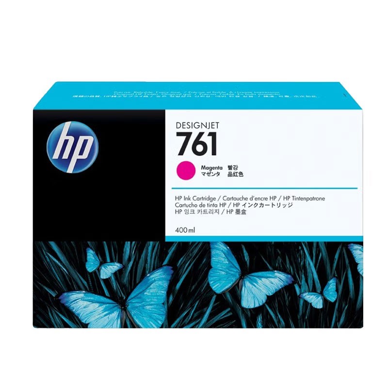 HP/惠普 761墨盒 CM993A 品红色/400ml 适用机型：HP Designjet T7100/T7200 单位:个