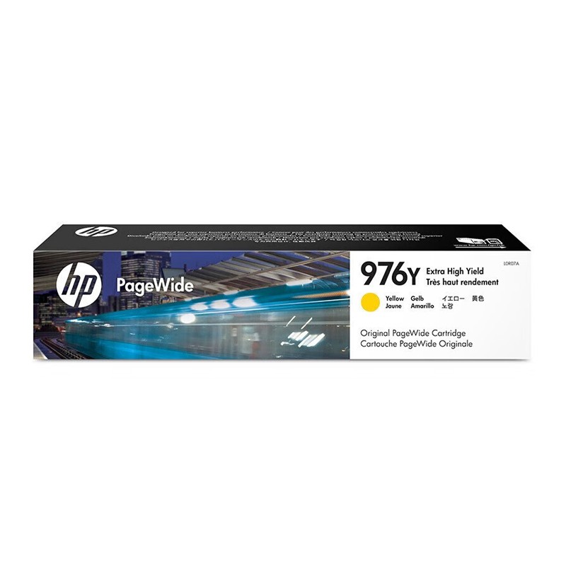 HP/惠普 976Y墨盒 L0R07A 黄色 适用机型：HP PageWide Pro 552dw Printer/HP PageWide Pro 577dw/577z MFP/HP PageWide Managed  P57750dw MFP/HP PageWide Managed  P55250dw Printer/HP PageWide Pro 552dwk Printer 单位:个