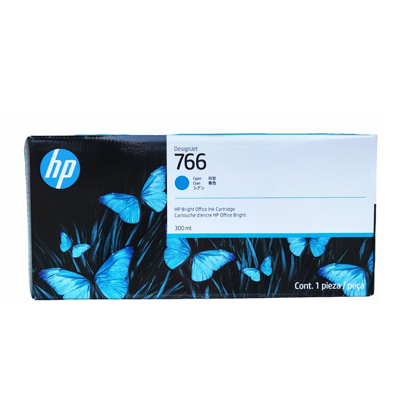HP/惠普 766B墨盒 P2V89A 青色/300ML 适用机型：XL3600MFP 单位:个