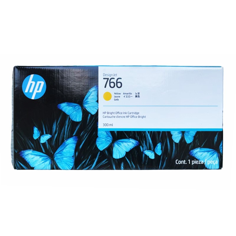HP/惠普 766B墨盒 P2V91A 黄色/300ML 适用机型：XL3600MFP 单位:个