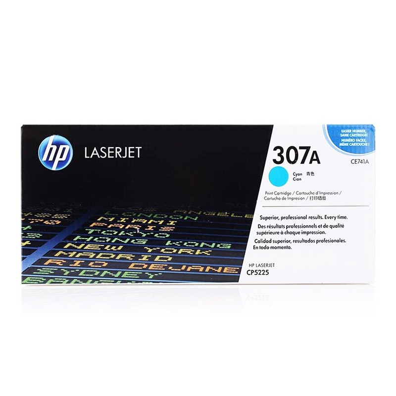 HP/惠普 307A打印硒鼓 CE741A 青色/鼓粉一体/7300页 适用机型：HP Color LaserJet CP5225/CP5225n/CP5225dn Printer 单位:个