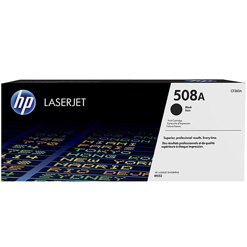 HP/惠普 508A打印硒鼓 CF360A 黑色/鼓粉一体/6000页 适用机型：HP Color LaserJet Ent M552dn/M553dn Prntr/HP Color LaserJet Enterprise M553n/M553x  Prntr/HP Color LaserJet Ent MFP M577dn/M577f Prntr/HP Color LaserJet EntFlowMFP M577z Prntr 单位:个