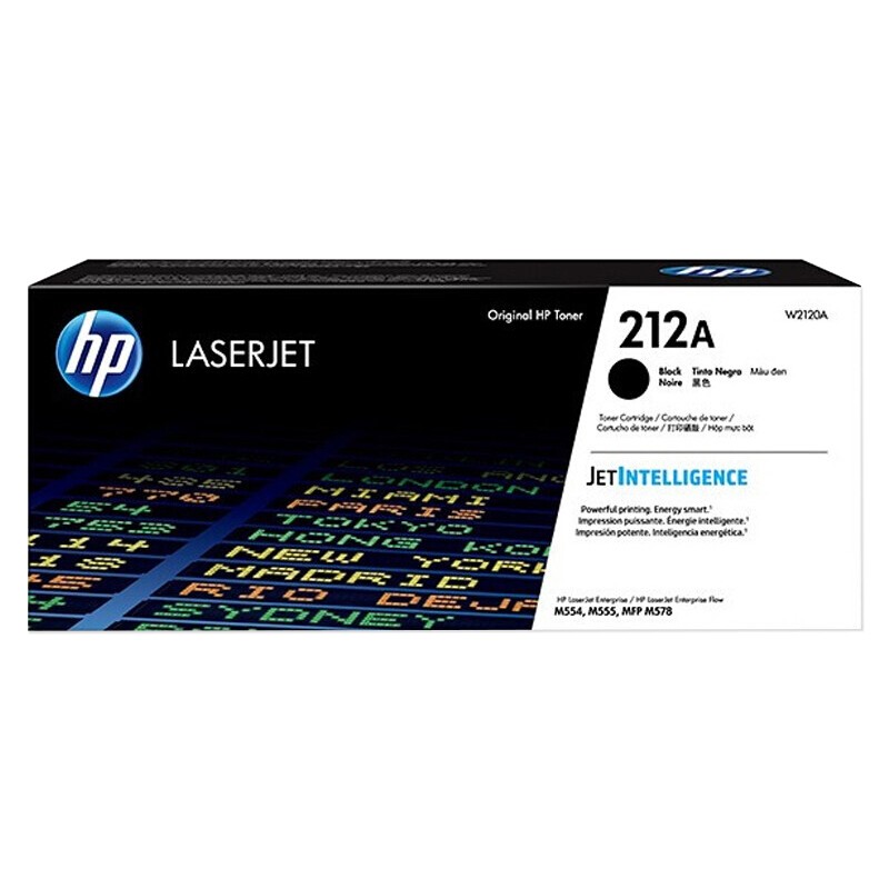 HP/惠普 212A打印硒鼓 W2120A 黑色/鼓粉一体/5500页 适用机型：HP Color LaserJet Enterprise M554dn/M555dn/M555X/HP Color LaserJet Enterprise MFP M578dn/M578f/HP Color LaserJet Enterprise flow MFP M578z 单位:个