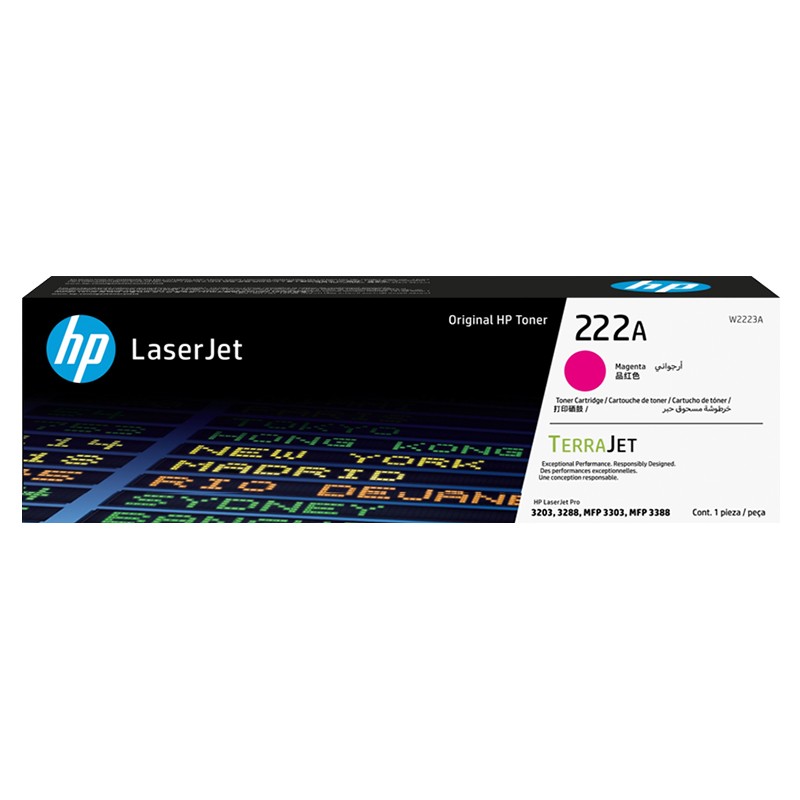 HP/惠普 222A打印硒鼓 W2223A 品红色/鼓粉一体/1200页 适用机型：HP Color LaserJet Pro 3288dw/3288dn/HP Color LaserJet Pro MFP 3388fdw/3388sdw/3388fdn Printer 单位:个