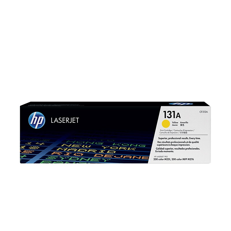 HP/惠普 131A打印硒鼓 CF212A 黄色/鼓粉一体/1800页 适用机型：HP LaserJet Pro 200 Color M251n/M251nw Printer/HP LaserJet Pro 200 M276n/M276nw  Clr MFP Prntr 单位:个