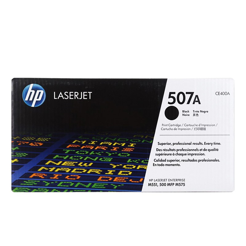 HP/惠普 507A打印硒鼓 CE400A 黑色/鼓粉一体/5500页 适用机型：HP LaserJet Pro 500 Clr MFP M570dw Prntr/HP LaserJet Enterprise 500 color MFP M575/M575dn/HP LaserJet Enterprise 500 color Printer M551dn/M551n/M551xh/HP LaserJet Enterprise 500 M551xh 单位:个