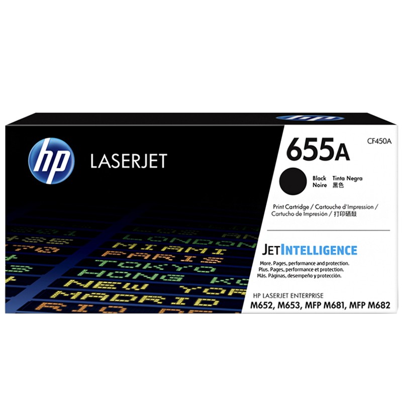HP/惠普 655A打印硒鼓 CF450A 黑色/鼓粉一体/12500页 适用机型：HP Color LaserJet Ent M652dn/M653dn/M653x Printer/HP Color LaserJet Ent MFP M681dh Prntr/HP Color LaserJet Ent MFP M681f Prntr/HP Color LaserJet Ent Flw MFPM681z/MFPM682z Prntr 单位:个