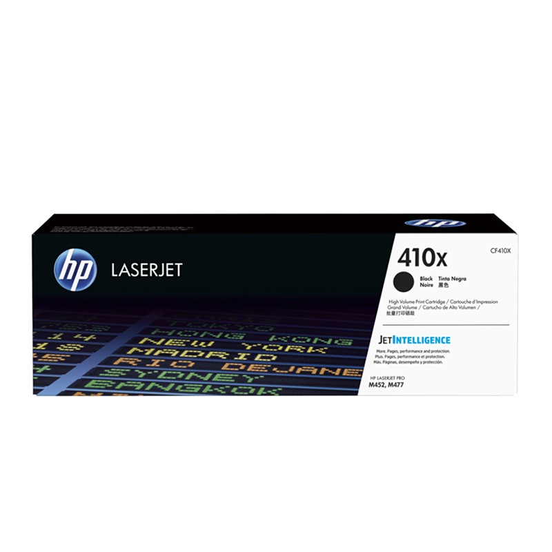 HP/惠普 410X打印硒鼓 CF410X 黑色高容/鼓粉一体/6500页 适用机型：HP Color LaserJet Pro M452dn/M452dw Printer/HP Color LaserJet Pro MFP M477fdn/M477fdw/M477fnw/M377dw 单位:个