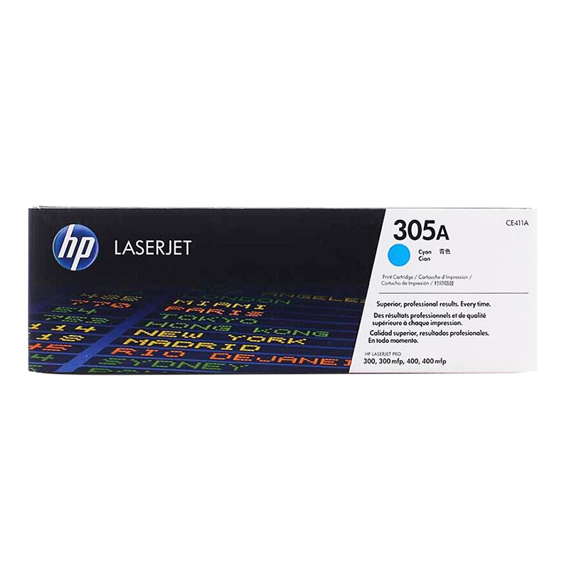 HP/惠普 305A打印硒鼓 CE411A 青色/鼓粉一体/2600页 适用机型：HP LaserJet Pro 300 Color M351a Printer/HP LaserJet Pro 400 Color M451nw/M451dn Printer/HP LaserJet Pro 400 Color M451dw Prntr/HP LaserJet 300 Color MFP M375nw Printer/HP LaserJet 400 Color MFP M475dn Printer 单位:个