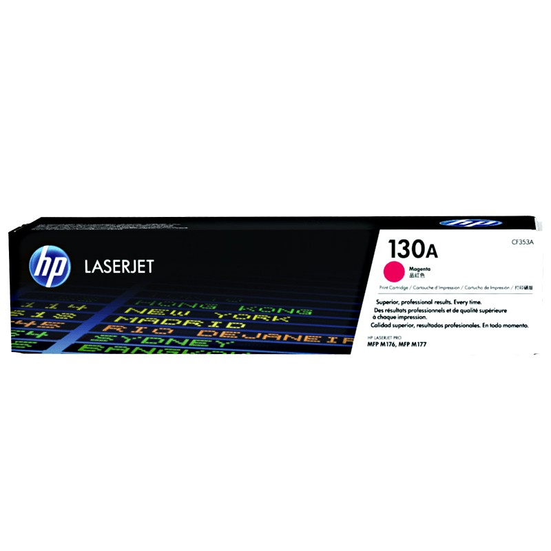 HP/惠普 130A碳粉盒 CF353A 品红色/鼓粉分离/1000页 适用机型：HP Color LaserJet Pro MFP M176n Printer/HP Color LaserJet Pro MFP M177fw Printer 单位:个
