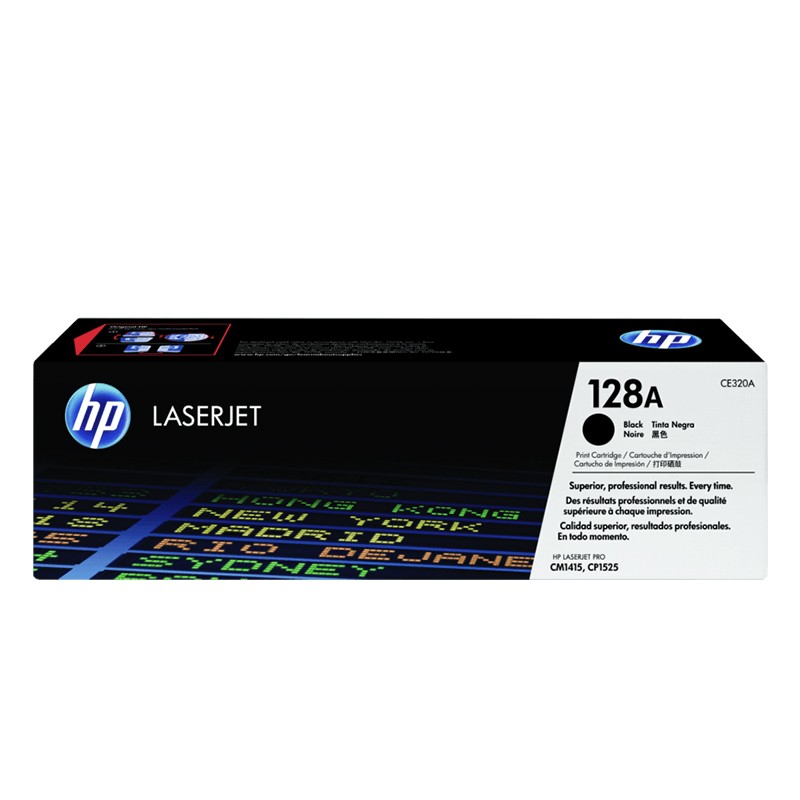 HP/惠普 128A打印硒鼓 CE320A 黑色/鼓粉一体/2000页 适用机型：HP Color LaserJet CM1415fn/CM1415fnw MFP Printer/HP Color LaserJet CP1525n/CP1525nw Printer 单位:个