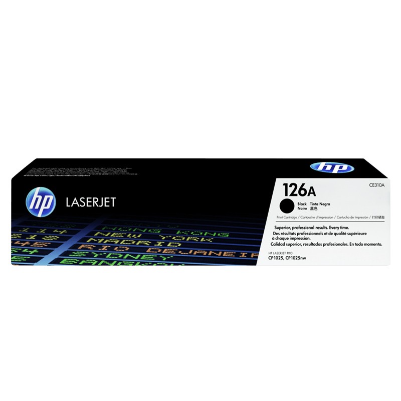 HP/惠普 126A打印硒鼓 CE310A 黑色/鼓粉分离/1200页 适用机型：HP LaserJet CP1025 Color Printer/HP Color LaserJet CP1025/CP1025nw Printer/HP LaserJet CP1025nw Color Printer/HP Color LaserJet Pro100 M175a MFP Prntr/HP LaserJet Pro 100 M175nw Clr MFP Prntr/HP LaserJet Pro 200 Color MFP M275a (TOPSHOT LJ PRO M275A) 单位:个