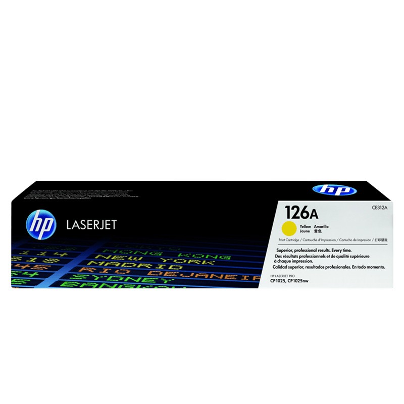 HP/惠普 126A打印硒鼓 CE312A 黄色/鼓粉分离/1000页 适用机型：HP LaserJet CP1025 Color Printer/HP Color LaserJet CP1025/CP1025nw Printer/HP LaserJet CP1025nw Color Printer/HP Color LaserJet Pro100 M175a MFP Prntr/HP LaserJet Pro 100 M175nw Clr MFP Prntr/HP LaserJet Pro 200 Color MFP M275a (TOPSHOT LJ PRO M275A) 单位:个