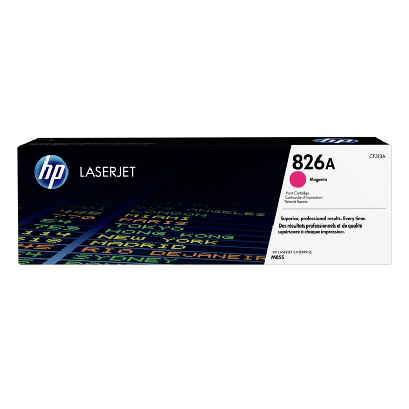 HP/惠普 826A碳粉盒 CF313A 品红色/鼓粉分离/31500页 适用机型：HP Color LaserJet M855dn Printer/HP Color LaserJet M855xh Printer 单位:个