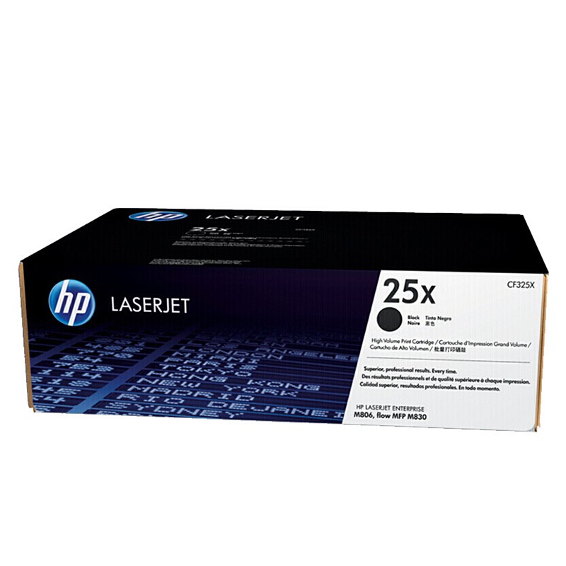 HP/惠普 25X批量打印硒鼓 CF325X 黑色/鼓粉一体/34500页 适用机型：HP LaserJet Enterprise M806dn/M806x+ Printer/HP LaserJet Ent Flow MFP M830 Printer/HP LaserJet M830z NFC/WL Direct Printer 单位:个