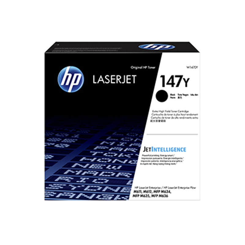 HP/惠普 147Y超大容硒鼓 W1470Y 黑色/鼓粉一体/42000页 适用机型：HP LaserJet Enterprise M611dn/M611x/M612dn/M612x/HP LaserJet Enterprise MFP M634dn/M635h/M635fht/M636fh/HP LaserJet Enterprise Flow MFP M635z 单位:个