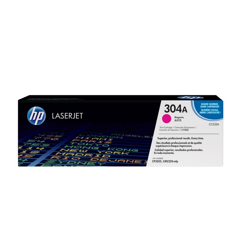 HP/惠普 304A打印硒鼓 CC533A 品红色/鼓粉一体/2800页 适用机型：HP Color LaserJet CP2025/CP2025n/CP2025dn/CP2025x Printer/HP Color LaserJet CM2320n/CM2320fxi/CM2320nf MFP Printer 单位:个