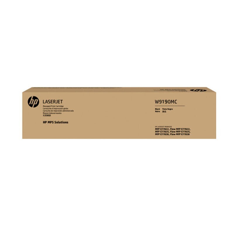 HP/惠普 托管硒鼓 W9190MC 黑色/鼓粉分离/29000页 适用机型：HP Color LaserJet Managed Flow MFP E77822z/E77825z/E77830z/E77830dn/HP Color LaserJet Managed MFP E77822dn/E77825dn 单位:个