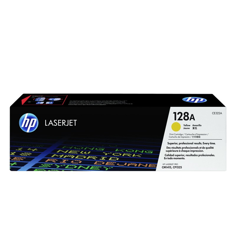 HP/惠普 128A打印硒鼓 CE322A 黄色/鼓粉一体/1300页 适用机型：HP Color LaserJet CM1415fn/CM1415fnw MFP Printer/HP Color LaserJet CP1525n/CP1525nw Printer 单位:个
