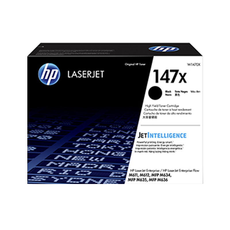 HP/惠普 147X打印硒鼓 W1470X 黑色/鼓粉一体/25200页 适用机型：HP LaserJet Enterprise M611dn/M611x/M612dn/M612x/HP LaserJet Enterprise MFP M634dn/M635h/M635fht/M636fh/HP LaserJet Enterprise Flow MFP M635z 单位:个
