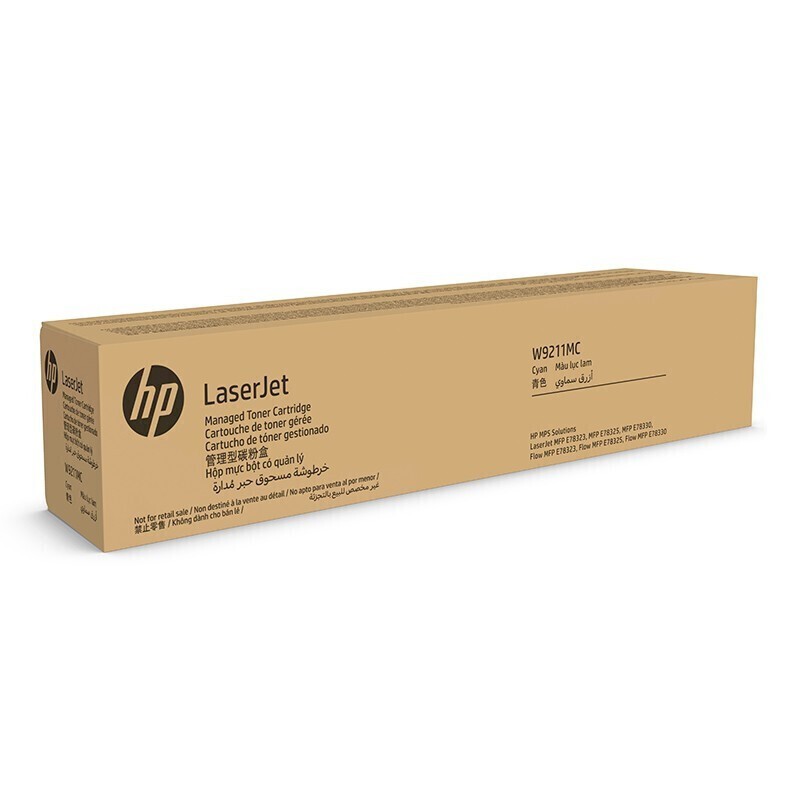 HP/惠普 管理型碳粉盒 W9211MC 青色/鼓粉分离/28000页 适用机型：HP Color LaserJet Managed MFP E78325dn/E78330dn/HP Color LaserJet Managed Flow MFP E78323z/E78325z/E78330z/HP LaserJet Clr Managed MFP E78323dn Prntr 单位:个