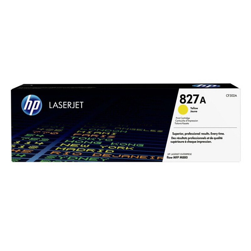 HP/惠普 827A打印硒鼓 CF302A 黄色/鼓粉分离/32000页 适用机型：HP Color LaserJet Flow MFP M880z/M880z+ Prntr/HP Color LaserJet M880z+ NFC/WL Printer/HP Color LaserJet Managed M880zm/M880zm+ Prntr 单位:个