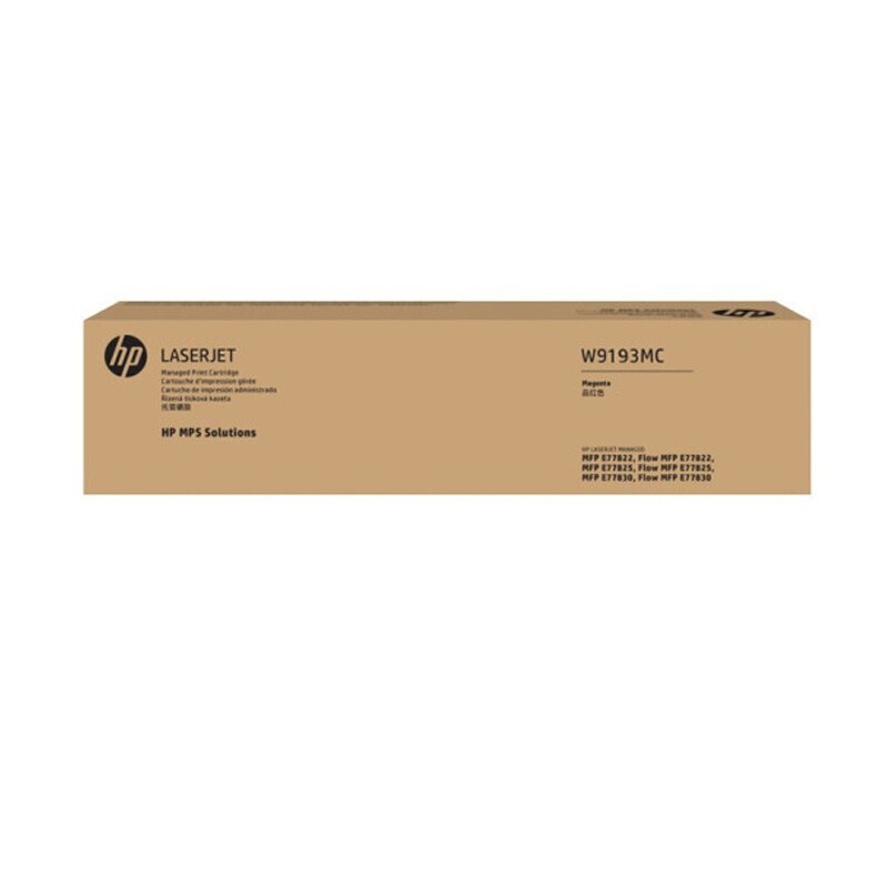 HP/惠普 托管硒鼓 W9193MC 品红色/鼓粉分离/28000页 适用机型：HP Color LaserJet Managed Flow MFP E77822z/E77825z/E77830z/E77830dn/HP Color LaserJet Managed MFP E77822dn/E77825dn 单位:个