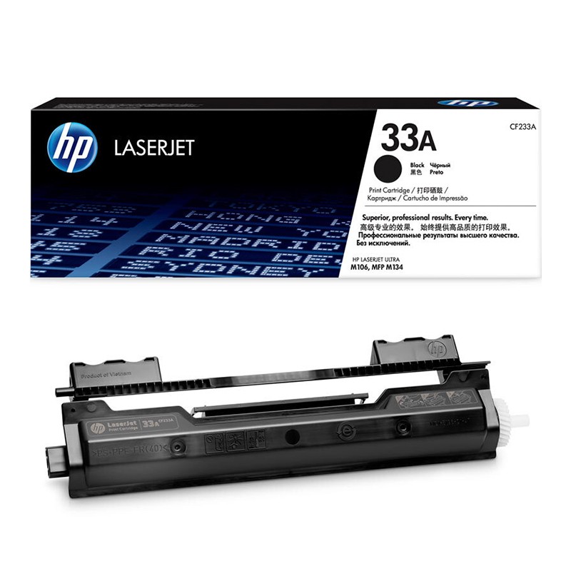 HP/惠普 33A打印硒鼓 CF233A 黑色/鼓粉分离/2300页 适用机型：HP LaserJet Ultra M106w Prntr/HP LaserJet Ultra MFP M134a/M134fn Prntr 单位:个