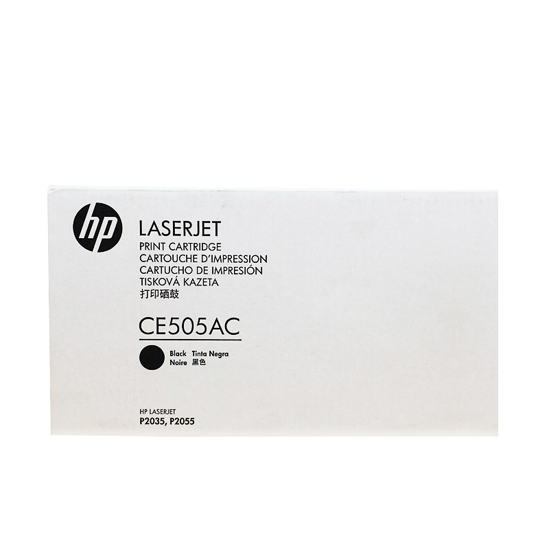 HP/惠普 打印硒鼓 CE505AC 黑色白包/鼓粉一体/2300页 适用机型：HP LaserJet P2035/P2055d/P2055dn 单位:个