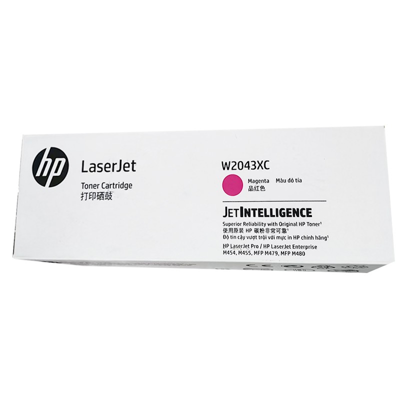 HP/惠普 打印碳粉盒 W2043XC 品红色/6000页/鼓粉一体 适用机型：HP Color LaserJet Pro M454nw/M454dn/M454dw/HP Color LaserJet Pro MFP M479dw/M479fnw/M479fdw/HP Color LaserJet Ent M455dn Printe/HP Color LaserJet Ent MFP M480f Printer 单位:个
